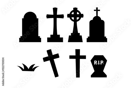 clip art of simple tombstone