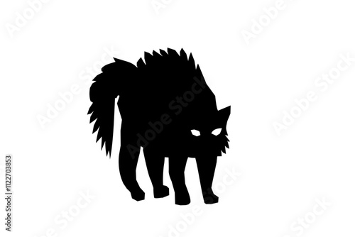 clip art of black cat
