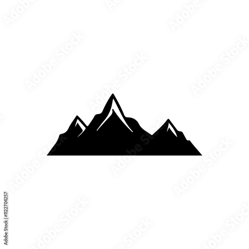 Mountains Silhouette Illustration 