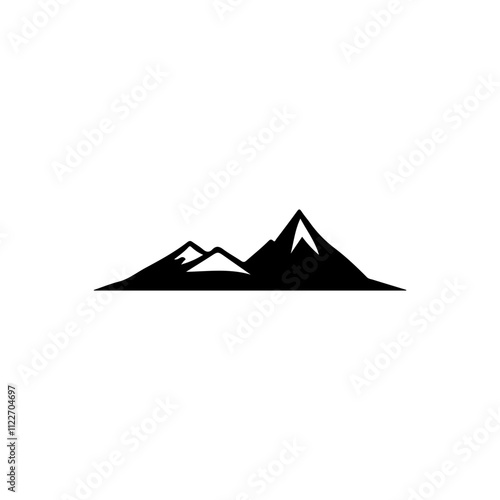 Mountains Silhouette Illustration 