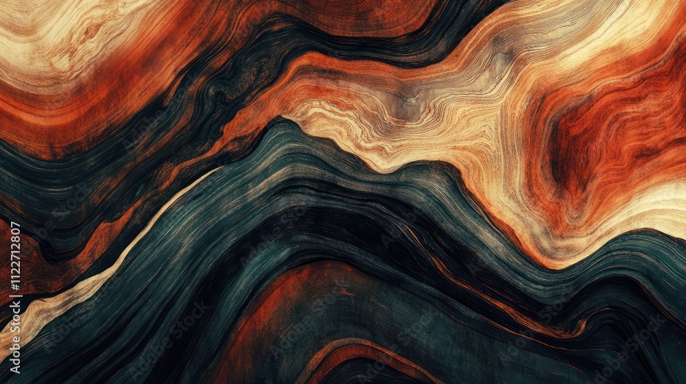 Obraz premium Abstract wood backgrounds blending natural grain with artistic overlays for creative use.