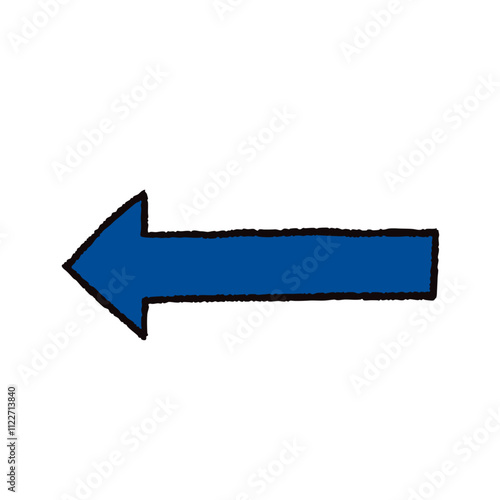 left_directing_arrow_line_color