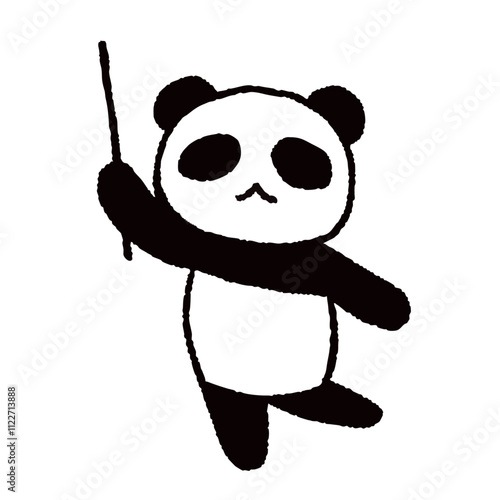 panda_stick_line