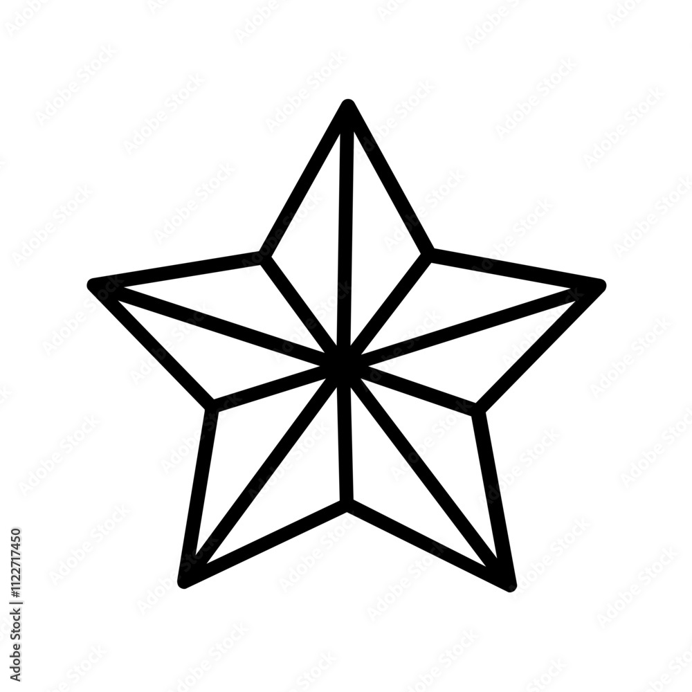 Obraz premium star isolated on white