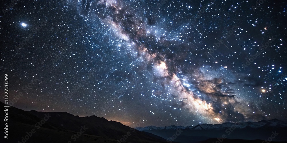 Fototapeta premium Deep space galaxy background with stars and constellations, space, nebulae, celestial, black hole, cosmic evolution