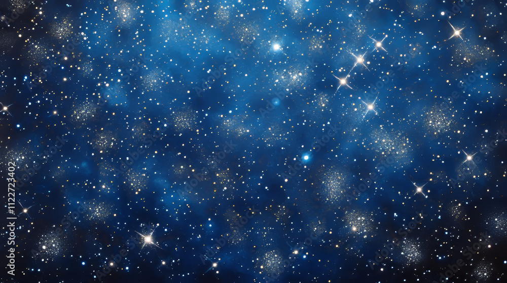 Obraz premium Shiny Diamonds falling on black-blue surface background. 3D CG. High resolution.