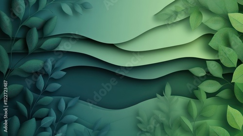 Eco-conscious gradient with organic transitions for environmental themes. photo