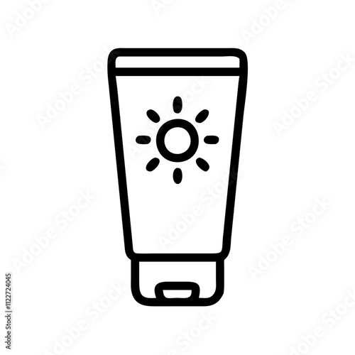 Suncream icon for UV protection