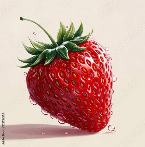 strawberry in water