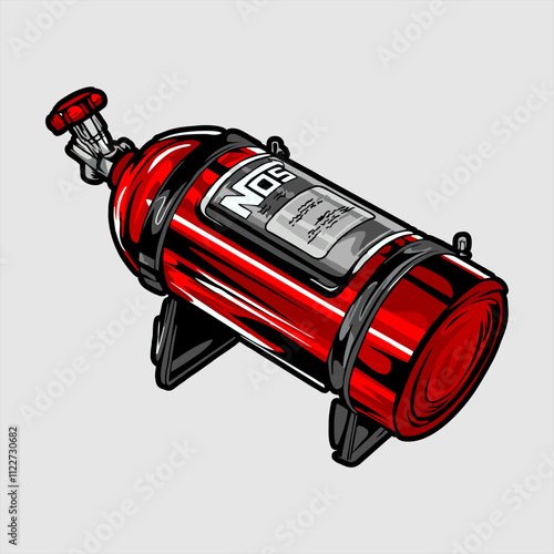 Automotive spare part illustration design