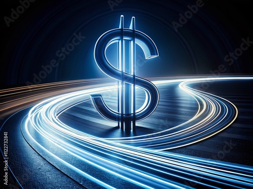 Long Exposure Money Transfer Outline Web Design photo