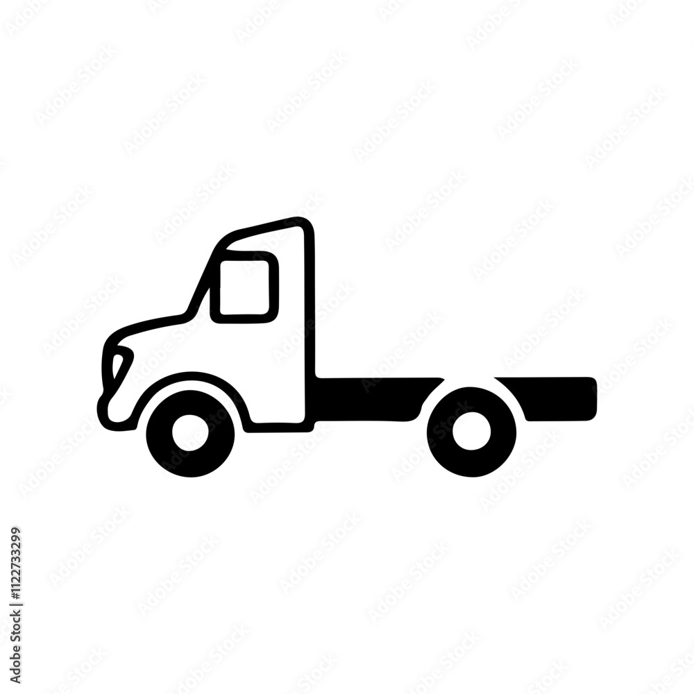 Fototapeta premium Small Box Truck Icon