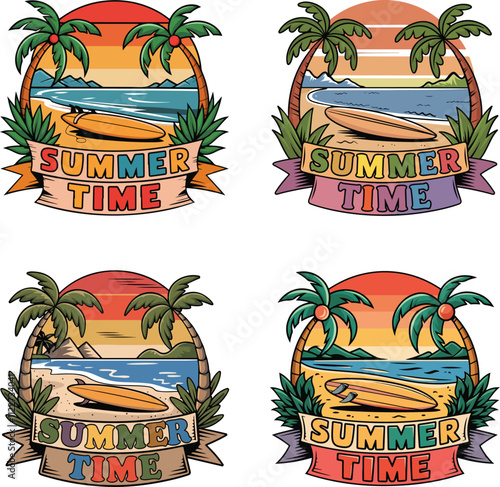 Summer t-shirt vector Design.