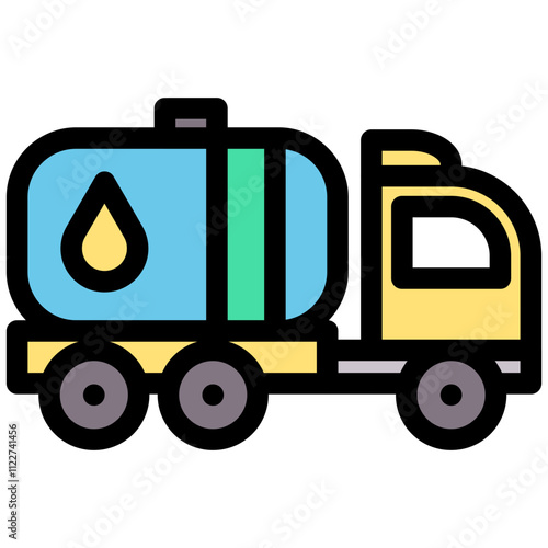 Oil Truck Icon