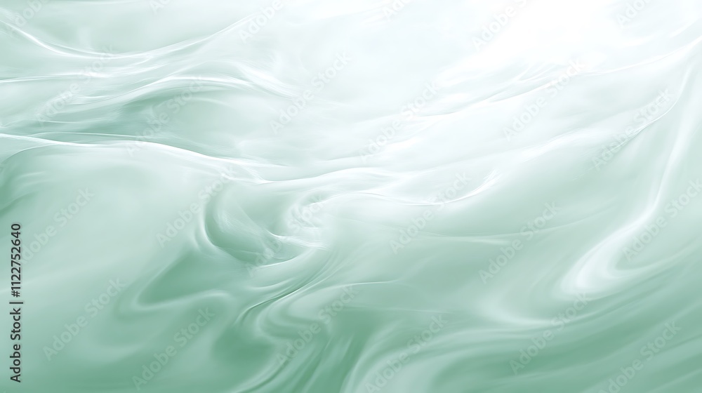 Fototapeta premium A smooth, polished jade background with a subtle sheen and a large space for text