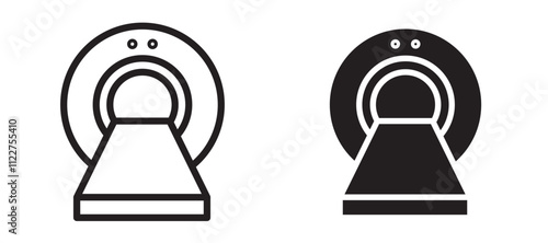 MRI liner icon vector set.