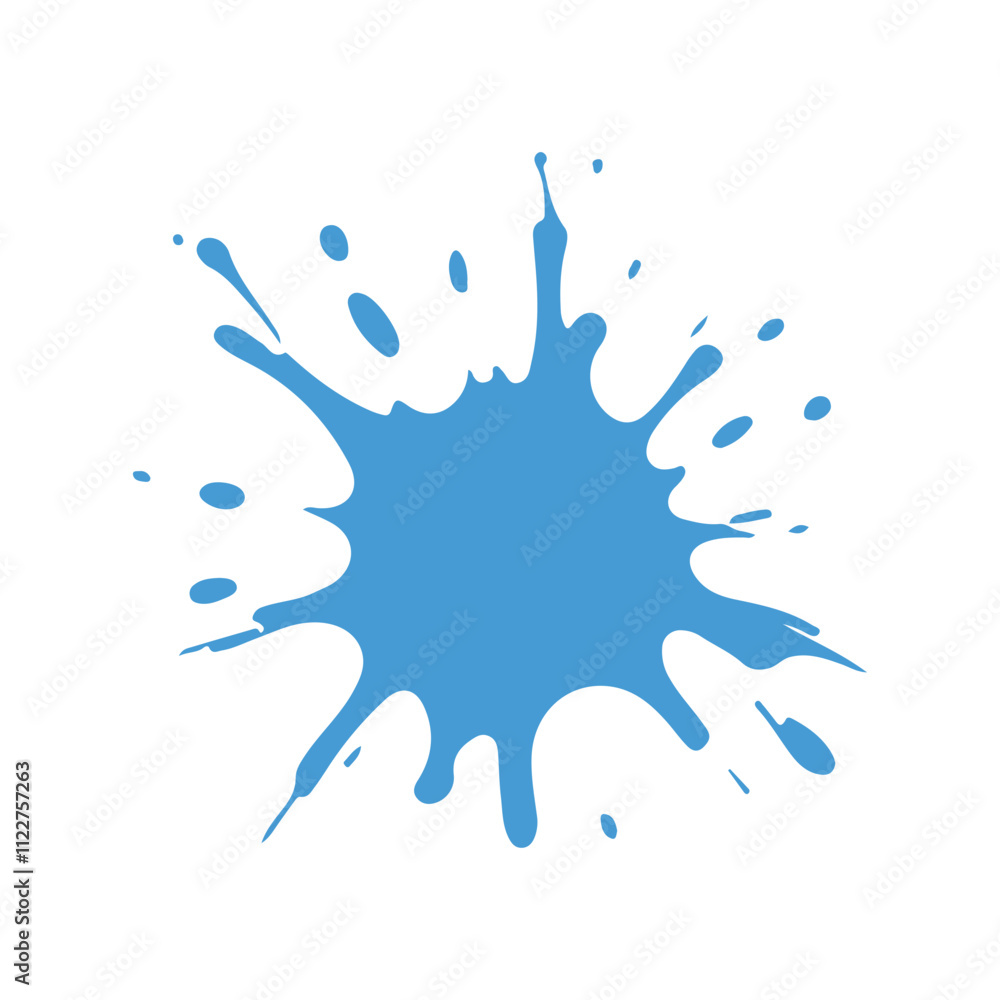 Fototapeta premium Blue Paint Splash