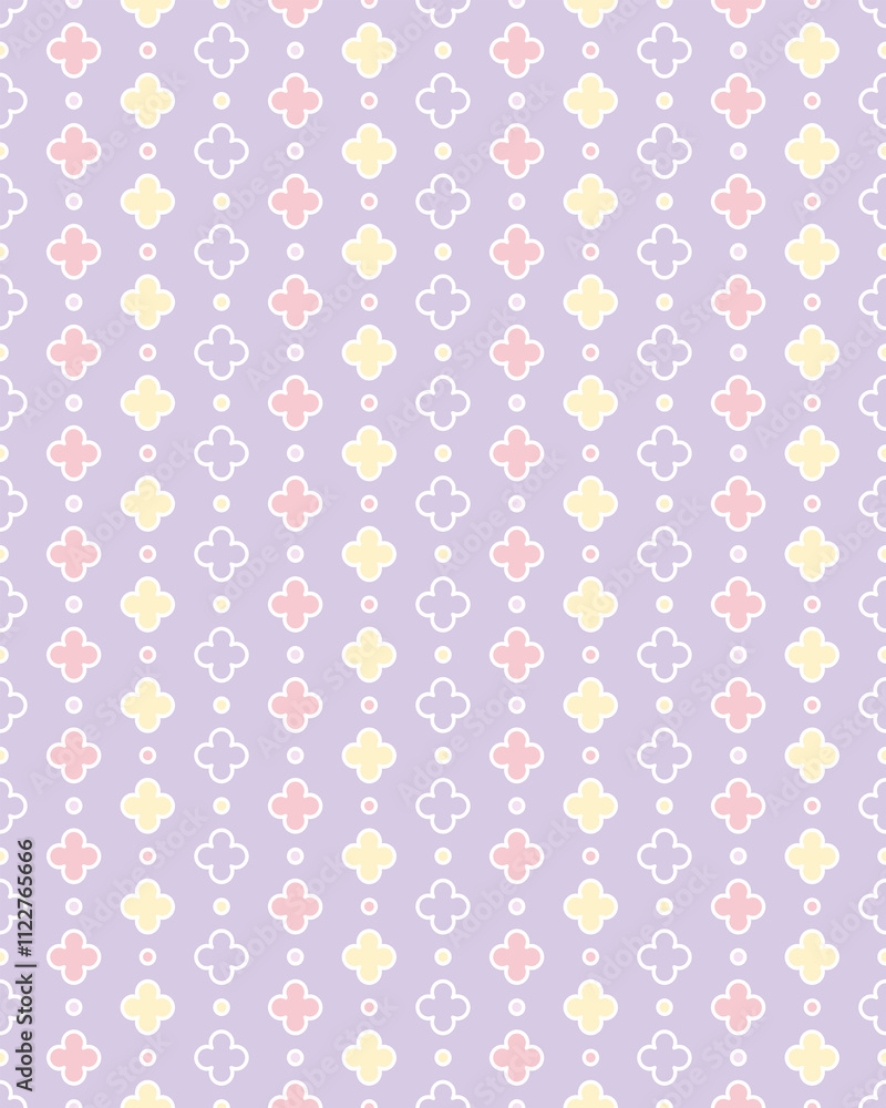 Fototapeta premium Pattern background for design. Colorful shapes seamless pattern background.