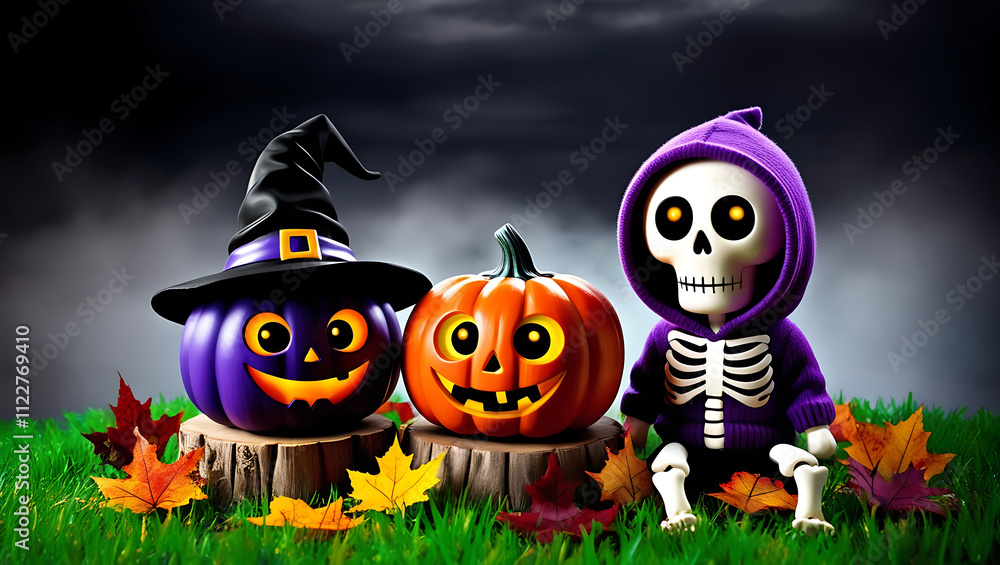 Mystical Night in Pumpkin Patch Mystical Night in Pumpkin Patch
