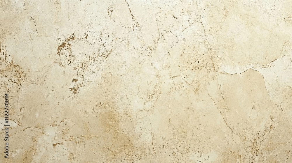 Obraz premium Creamy Beige Wall Texture with Subtle Veining and Cracked Surface