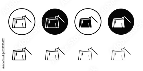 Deforestation icon Outline vector for web ui