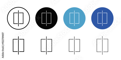 flip icon Outline vector for web ui