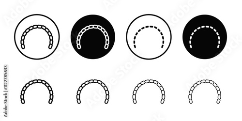 lingual braces icon Outline vector for web ui