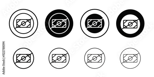 Stop Corruption icon Outline vector for web ui