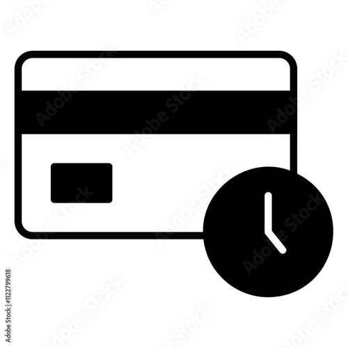 Pay later or time limited payment icon