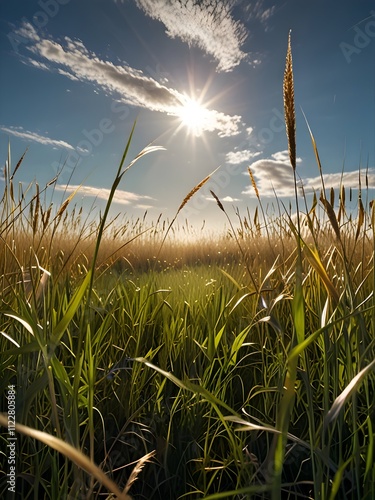 Tall Grass Open Field Painting Photography Illustration Art