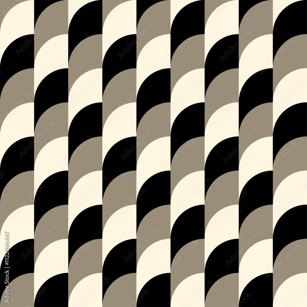 Obraz premium Minimal geometric element seamless pattern background.