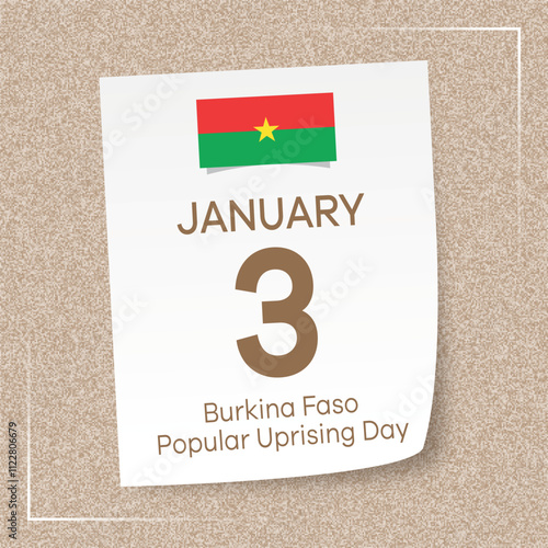 Burkina Faso 3 January Burkina Faso Popular Uprising Day