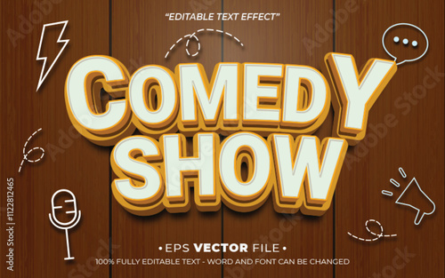 Comedy Show 3d text effect editable effect