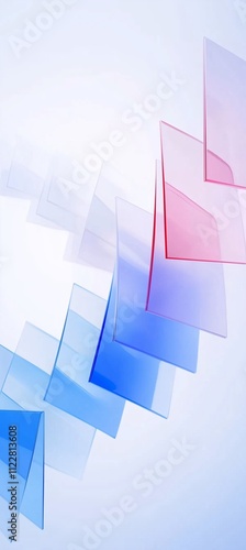 Abstract 3d glass background