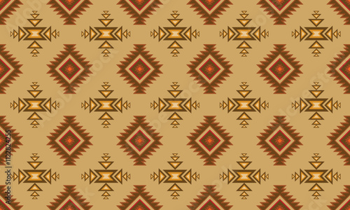 Geometric ethnic pattern seamless triangle color oriental. seamless pattern. Design for fabric, curtain, background, carpet, wallpaper,clothing,wrapping,Batik,fabric,Vector illustration.pattern style