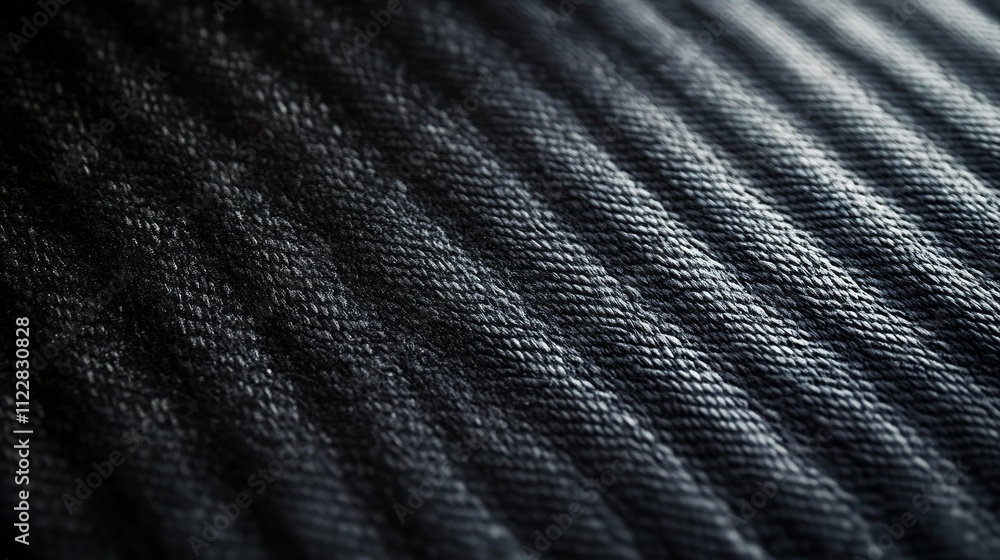 Fototapeta premium Abstract Sleek Black Carbon Background with Texture and Depth