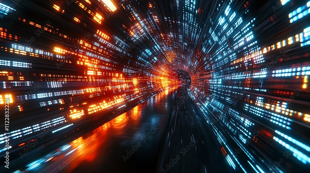 High-tech abstract art dynamic data visualization experience High-tech abstract art dynamic data visualization experience