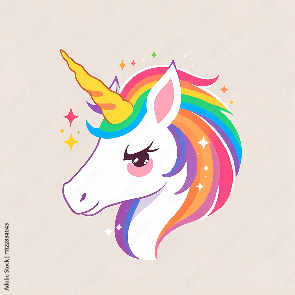 “Glitter Unicorn Sticker” “Glitter Unicorn Sticker”