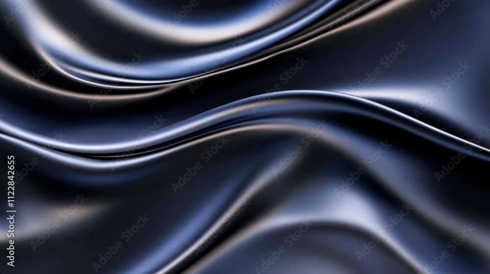 Fototapeta premium Rich blue fur texture with soft highlights, creating a cozy and luxurious feel in an abstract close-up.