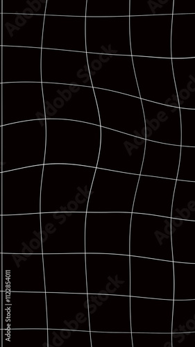 portrait digital black and white distorted dynamic graphic grid animated background