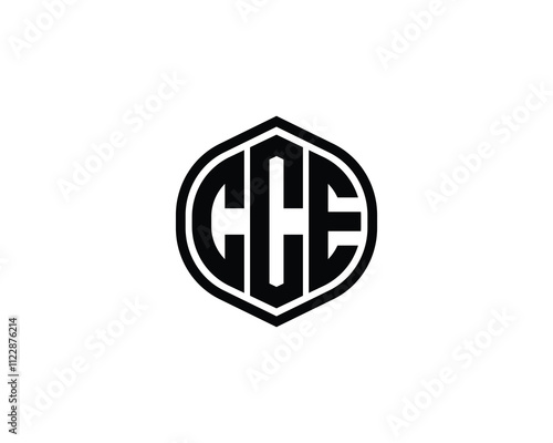 CCE logo design vector template. CCE photo