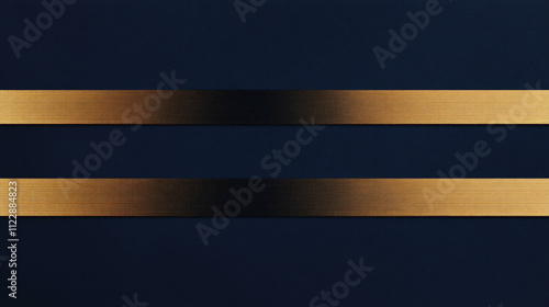 A navy blue background featuring three sleek horizontal gold stripes, creating an elegant and professional design suitable for premium branding or formal presentations.

