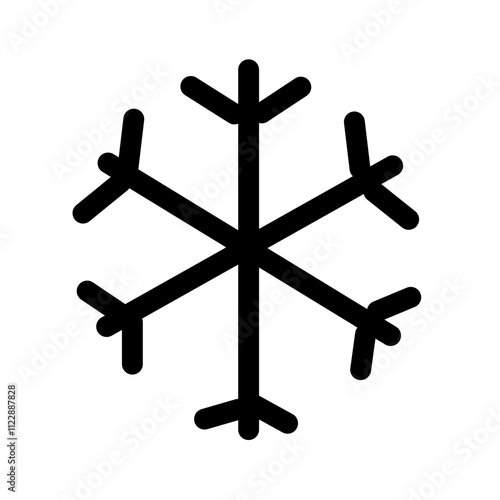 Ilustration snow outline 