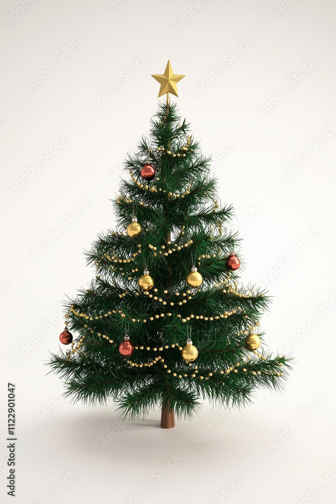 Fototapeta premium christmas tree with gifts