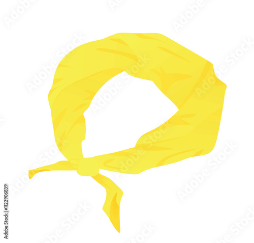 Yellow head band. vector illustration