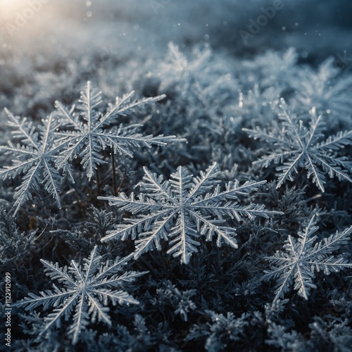 Imagine a winter coat inspired by snowflakes and frost.