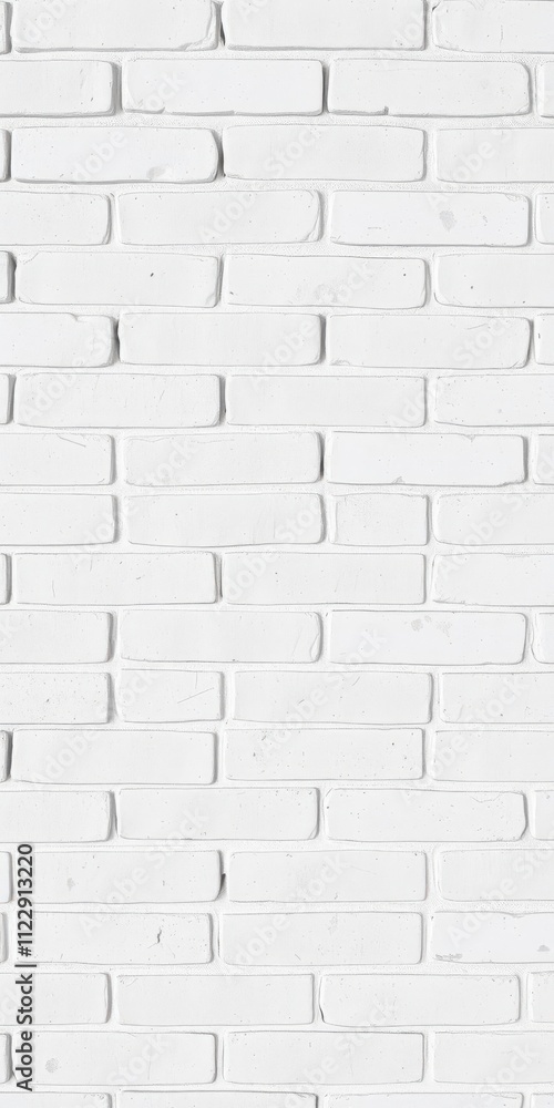 Obraz premium White brick wall with grungy texture and vintage feel, ideal for design backgrounds, brick patterns, texture, pattern