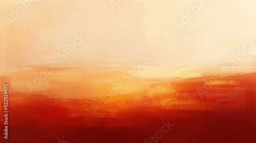 Abstract art inspired by Rothko color blocks, using warm oranges and deep reds