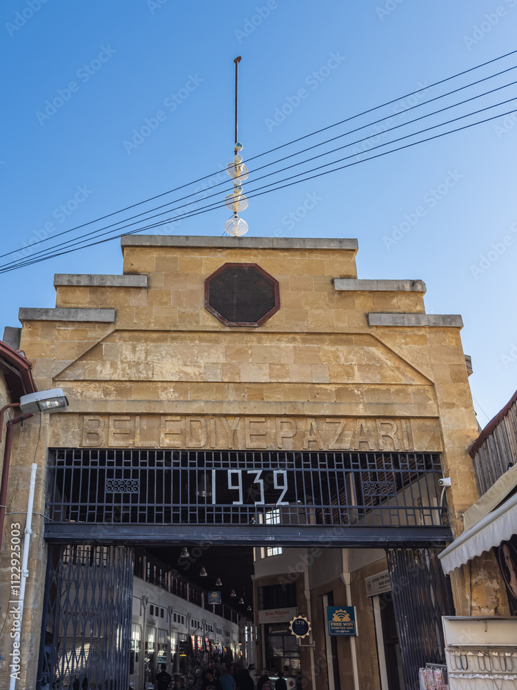 Entrance to Belediye Pazari Market in Nicosia