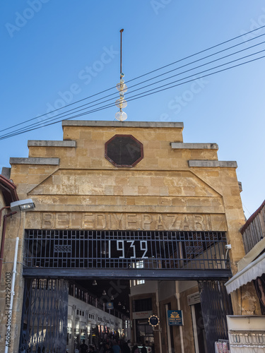 Entrance to Belediye Pazari Market in Nicosia photo